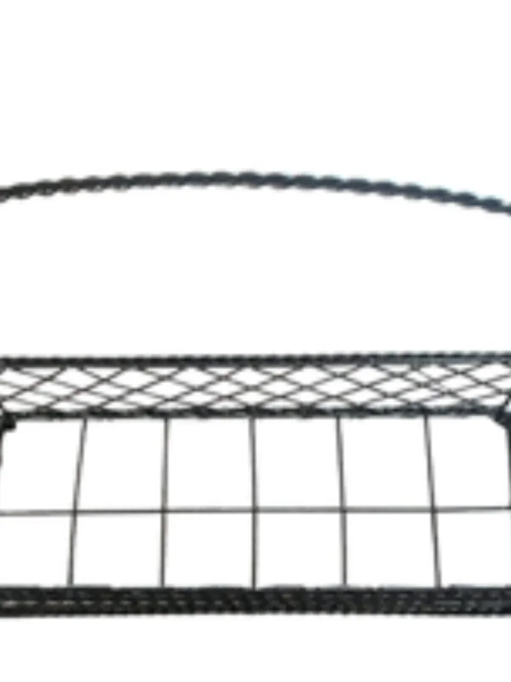 Vintage Metal Wire Flower Basket with Handle